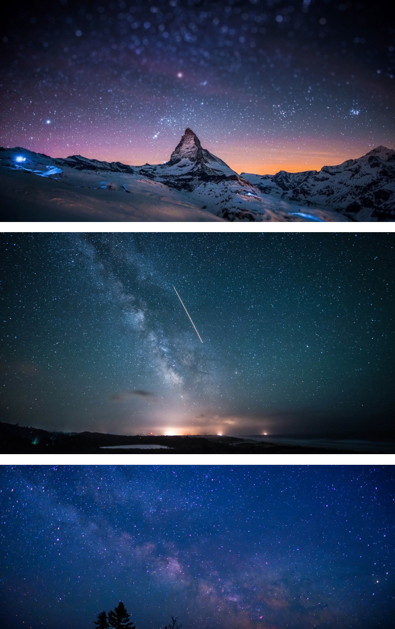 满天繁星夜空星空ppt背景图片