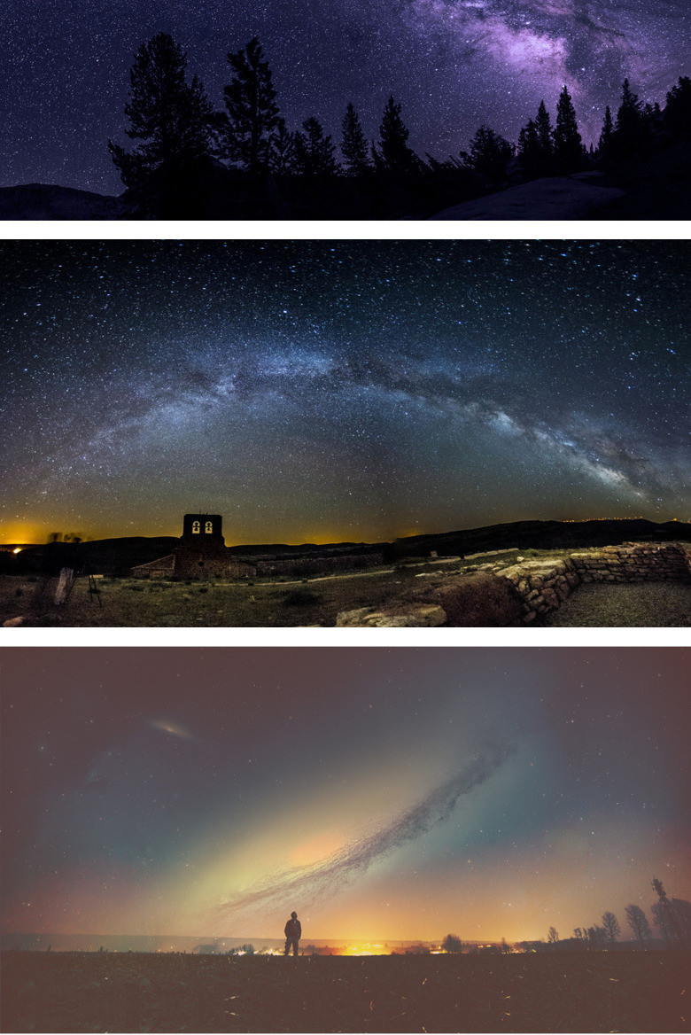 满天繁星夜空星空ppt背景图片