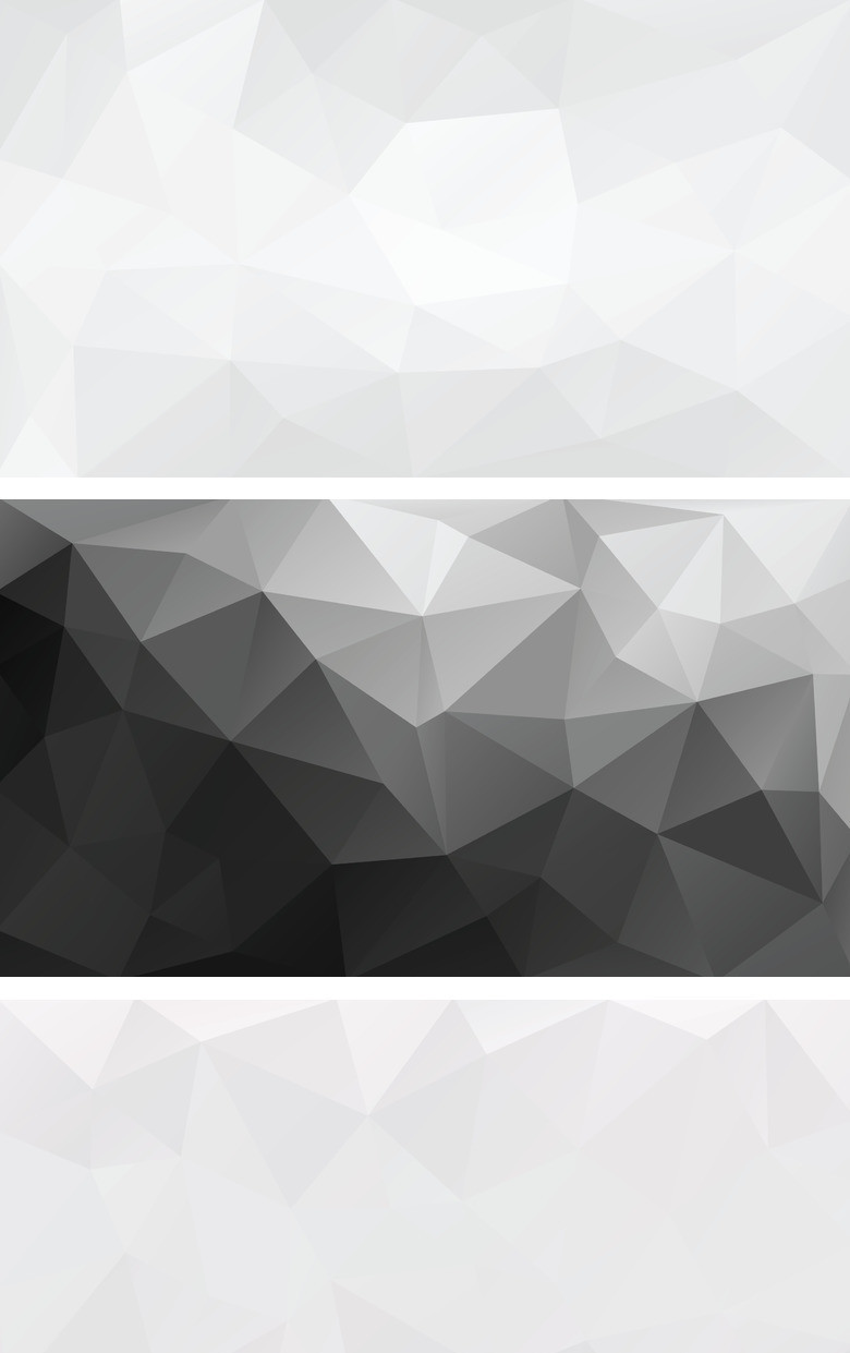 灰色时尚低多边形PPT背景图片模板下载_时尚_图客巴巴