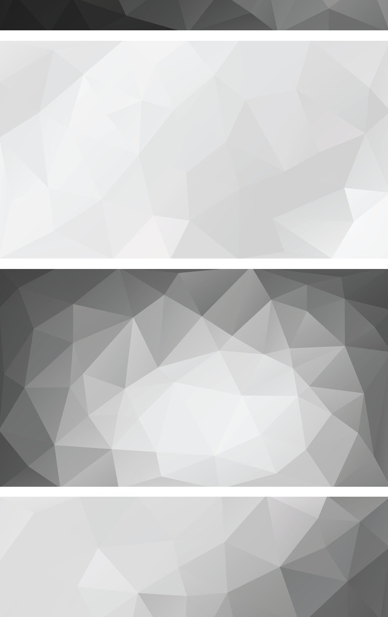 灰色时尚低多边形PPT背景图片模板下载_时尚_图客巴巴