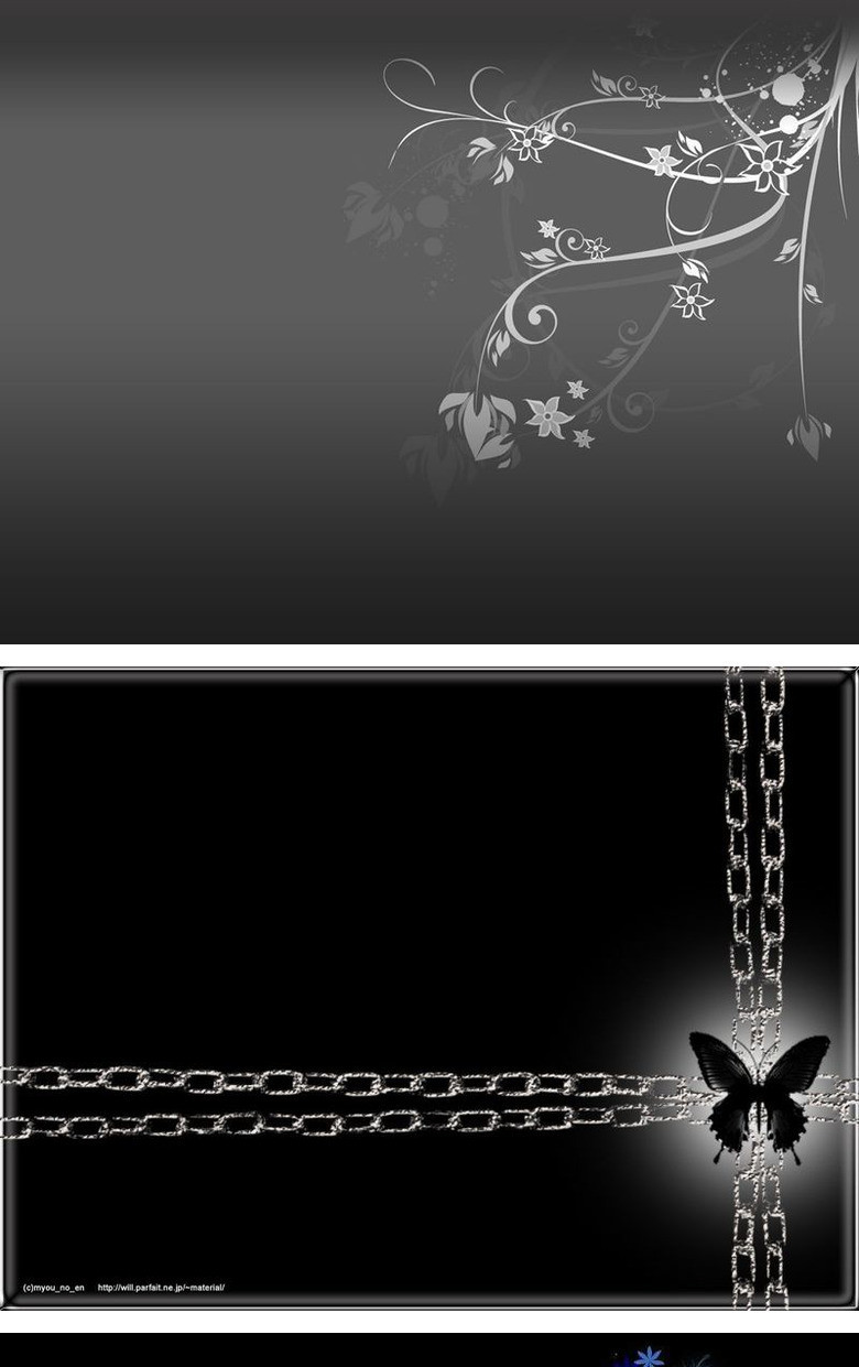 9张黑色系ppt背景图片打包