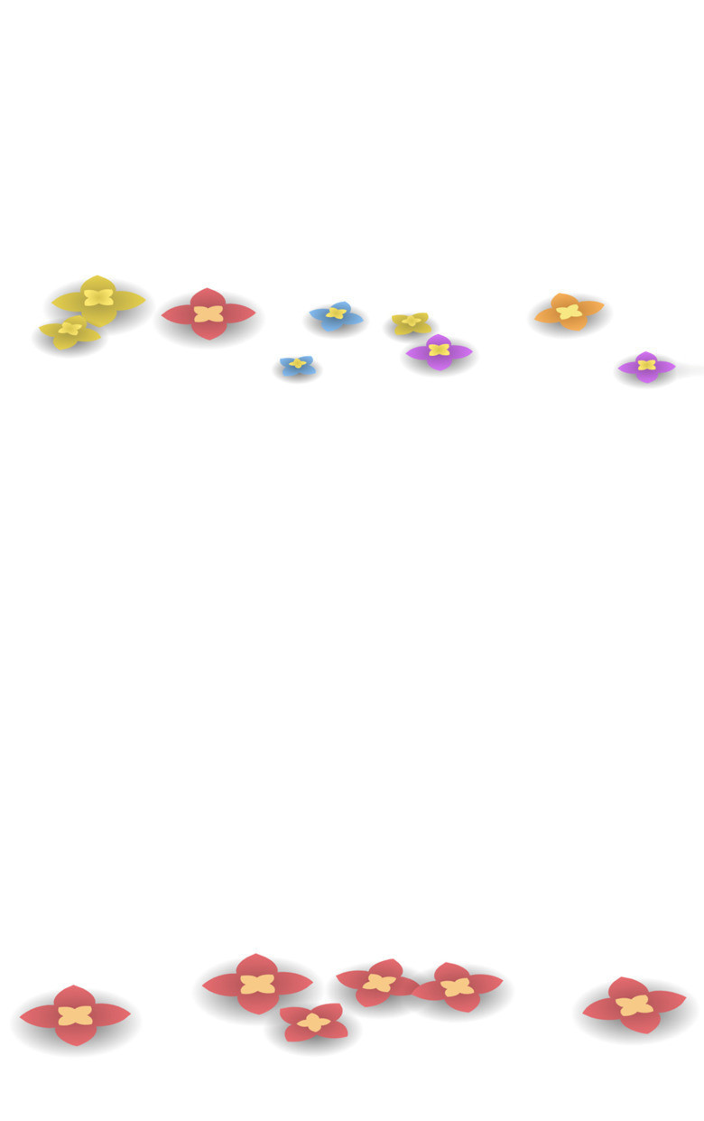 简约可爱小花PPT背景图片