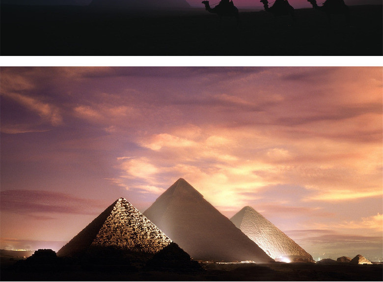 埃及金字塔ppt背景图片