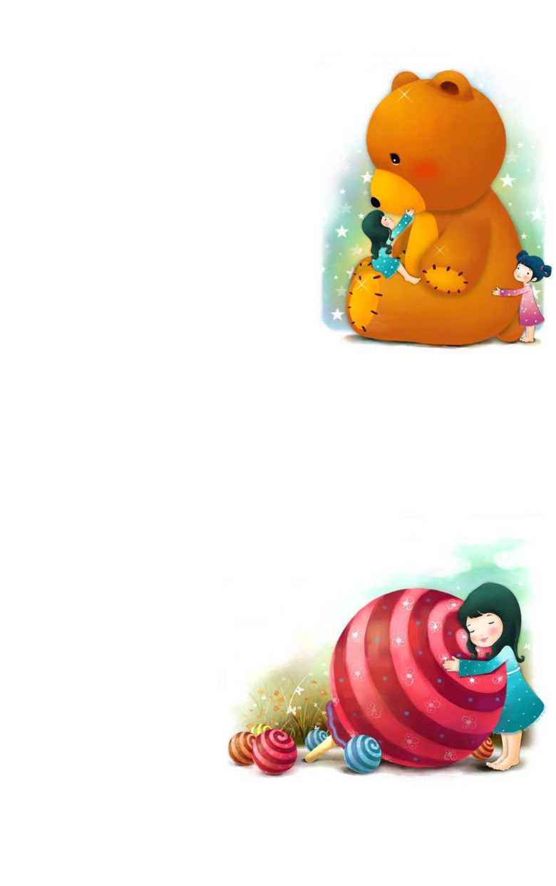 可爱小女孩小萝莉ppt背景图片