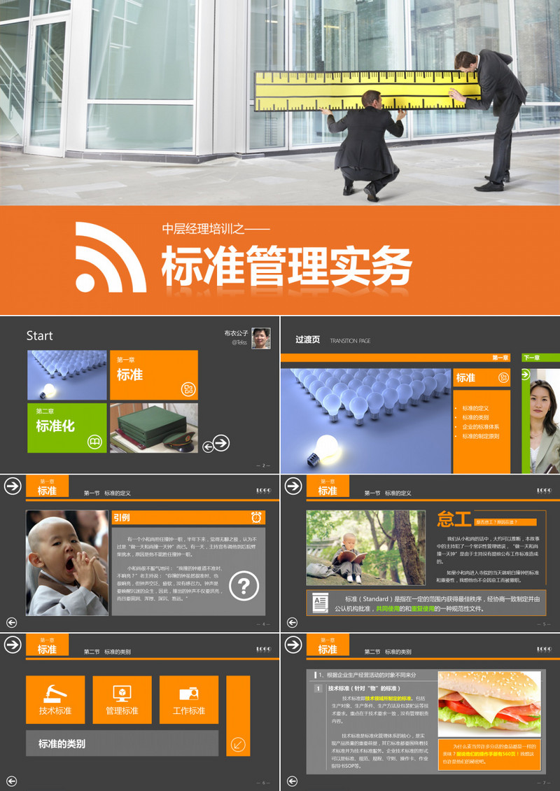 标准管理务实ppt模板