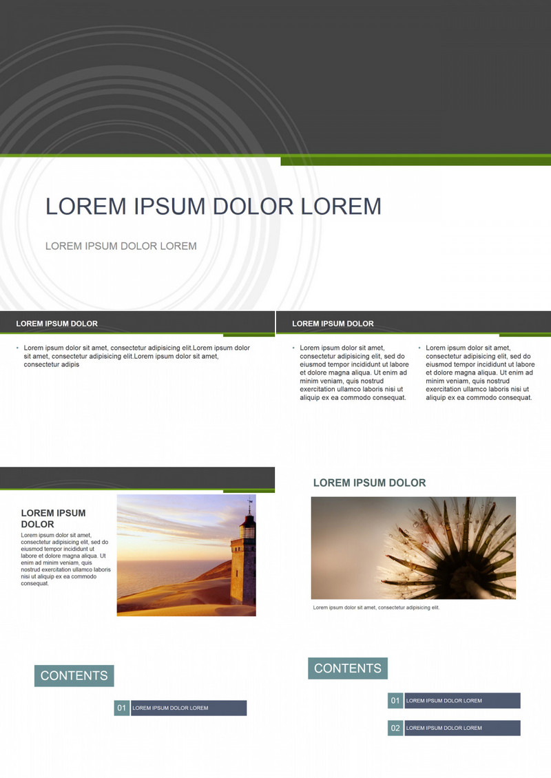 黑白朴素ppt模板