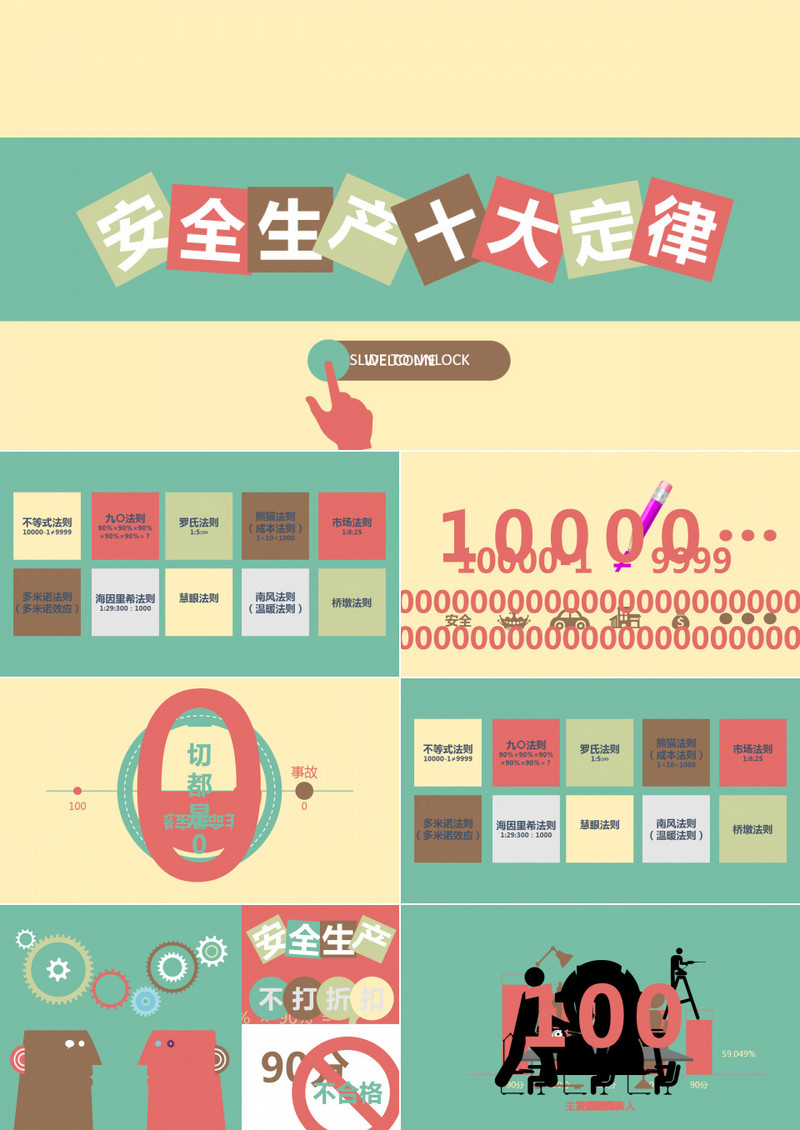 安全生产十大定律PPT模板