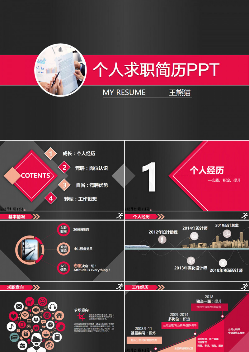 个人简历求职简历工作简历述职报告