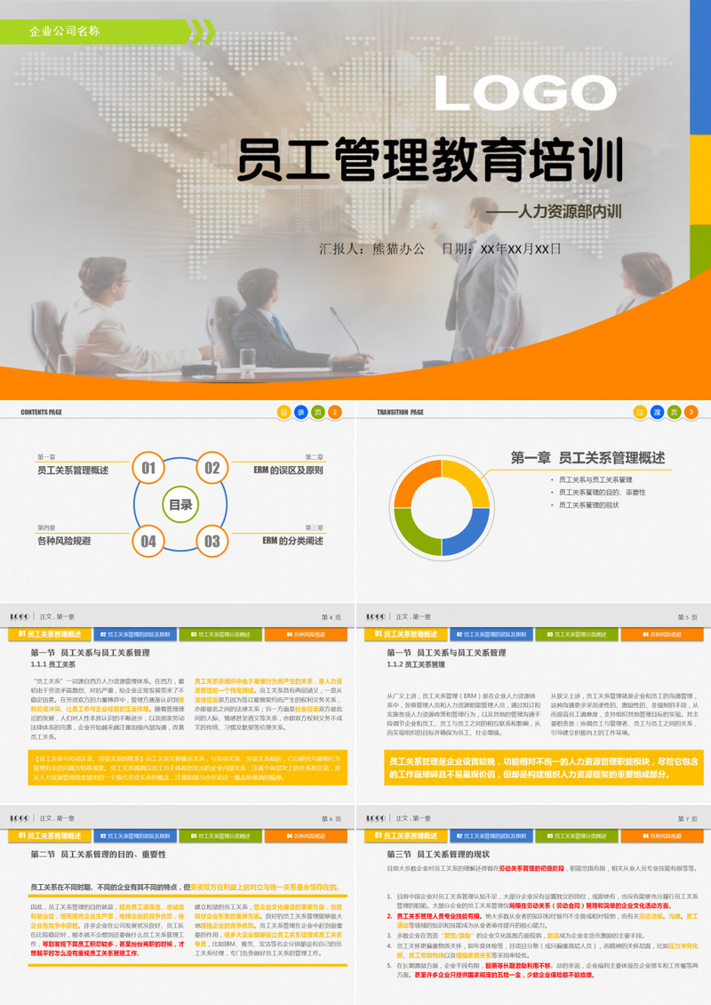 员工管理培训PPT作品