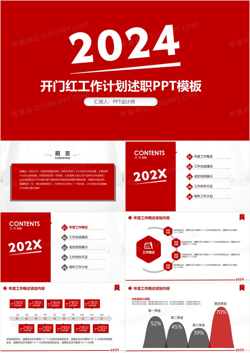 2024年工作计划规划PPT模板