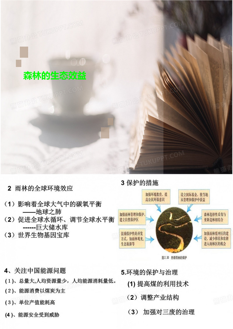 森林的生态效益