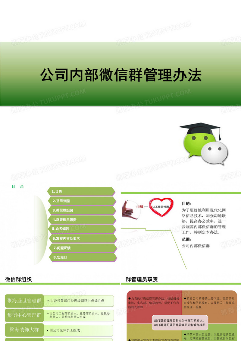 公司内部微信群管理办法