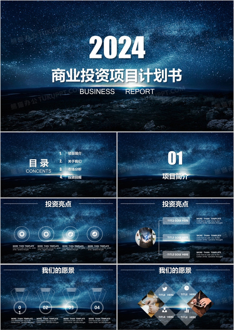 企业商业投资项目计划书