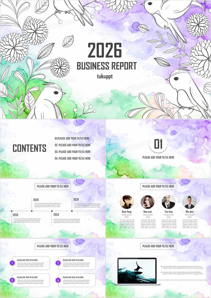 欧美商务通用PPT模板