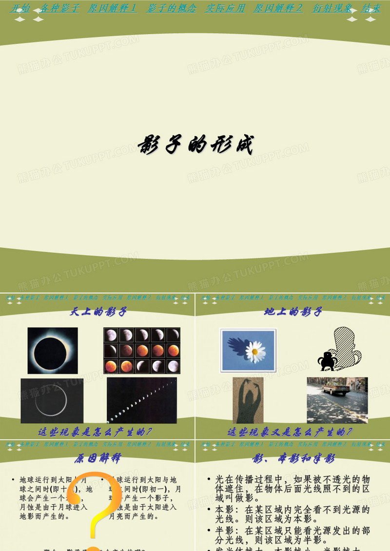 影子的形成