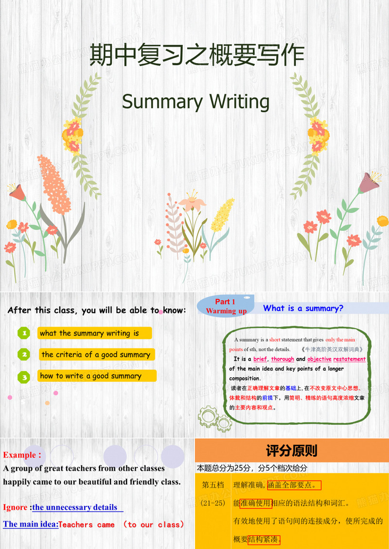 英语写作专题-概要写作