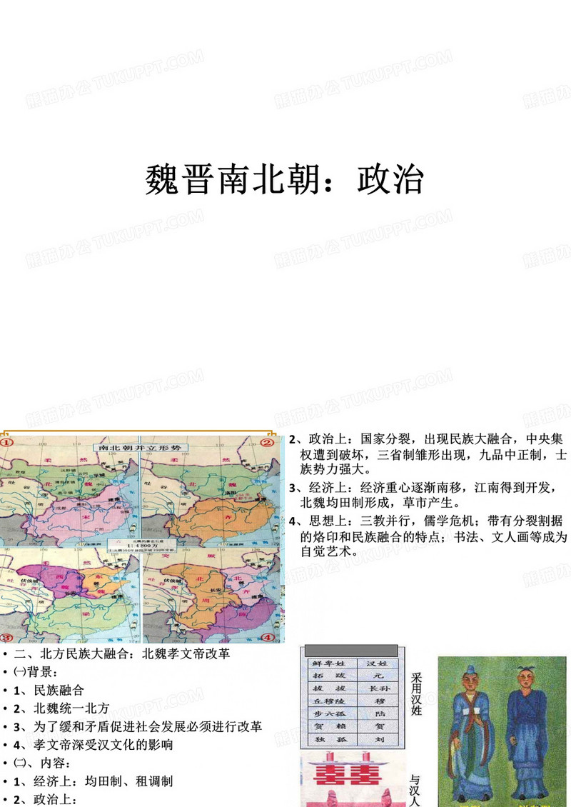 魏晋南北朝：政治