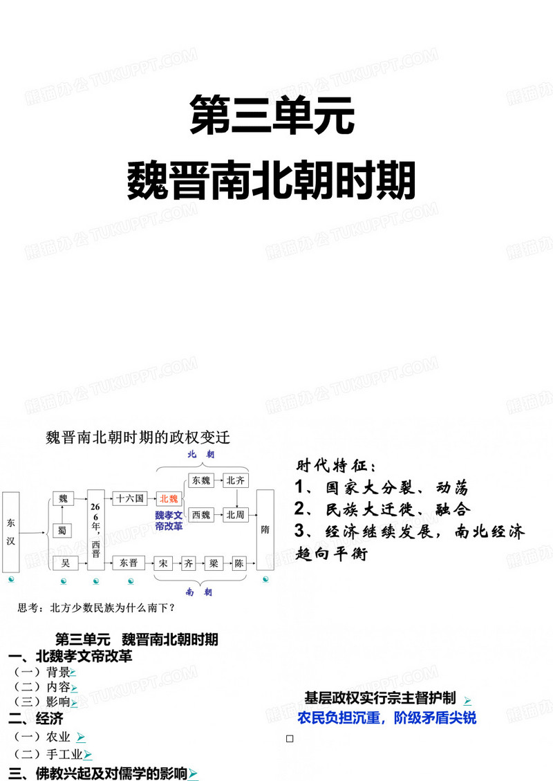 魏晋南北朝时期
