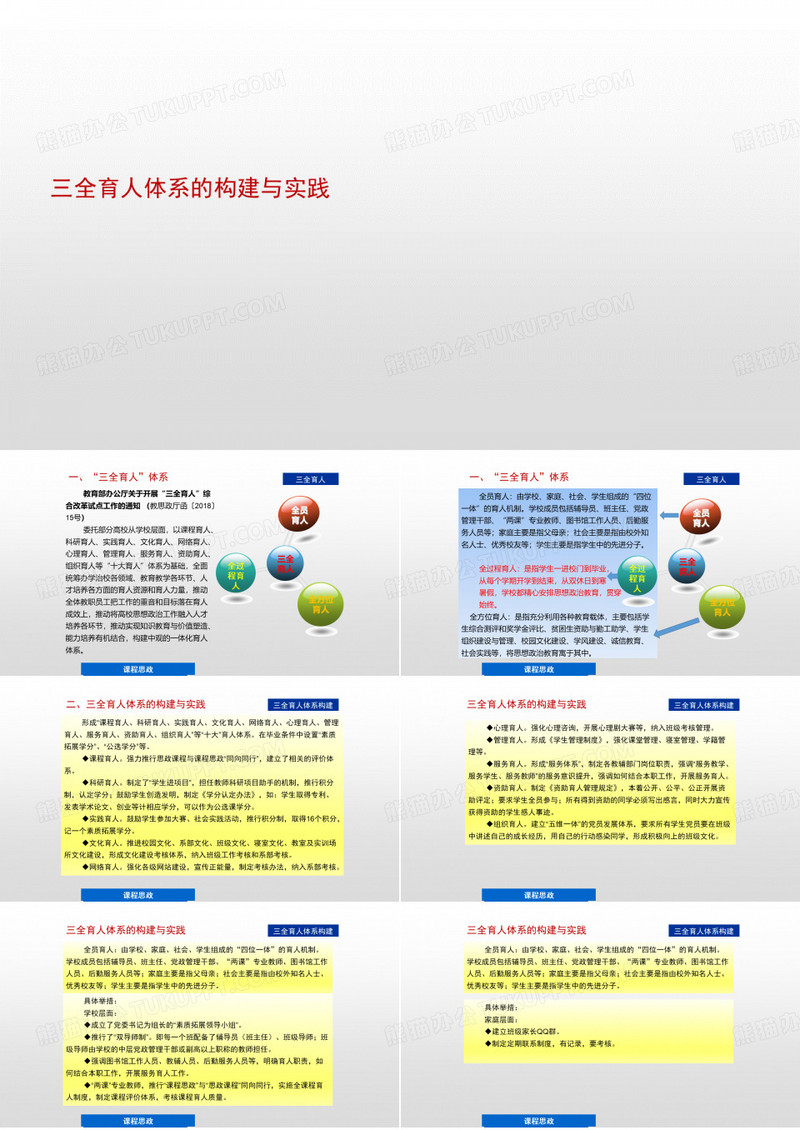 三全育人体系的构建与实践 ppt课件