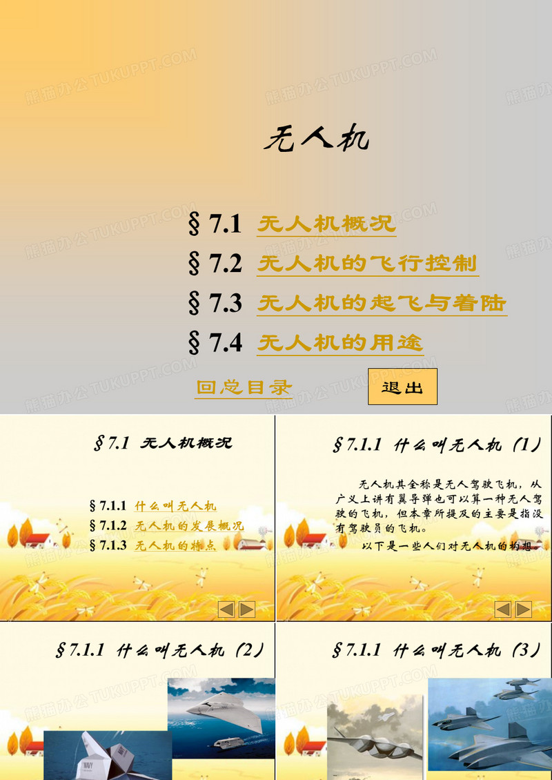 无人机介绍ppt
