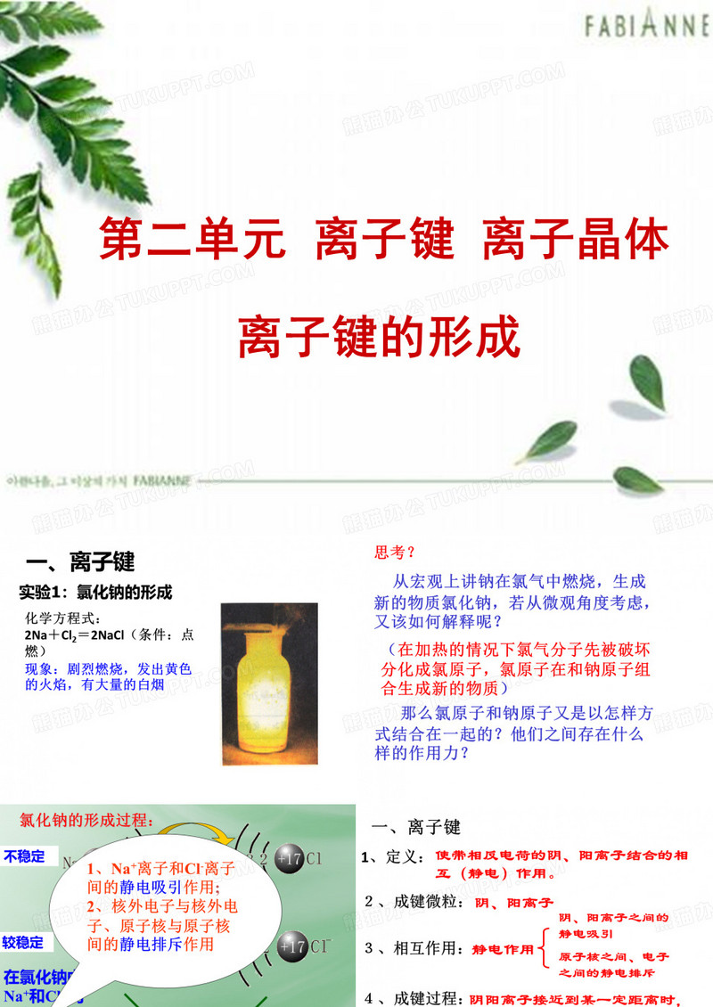 离子键的形成