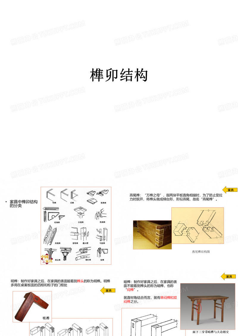 榫卯结构分类详解