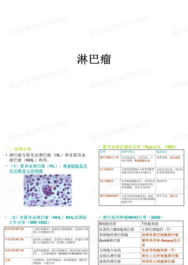淋巴瘤(霍奇金淋巴瘤(HL)和非霍奇金淋巴瘤((NHL))