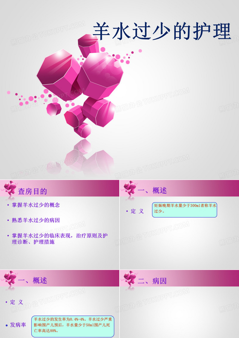 羊水过少的护理 PPT