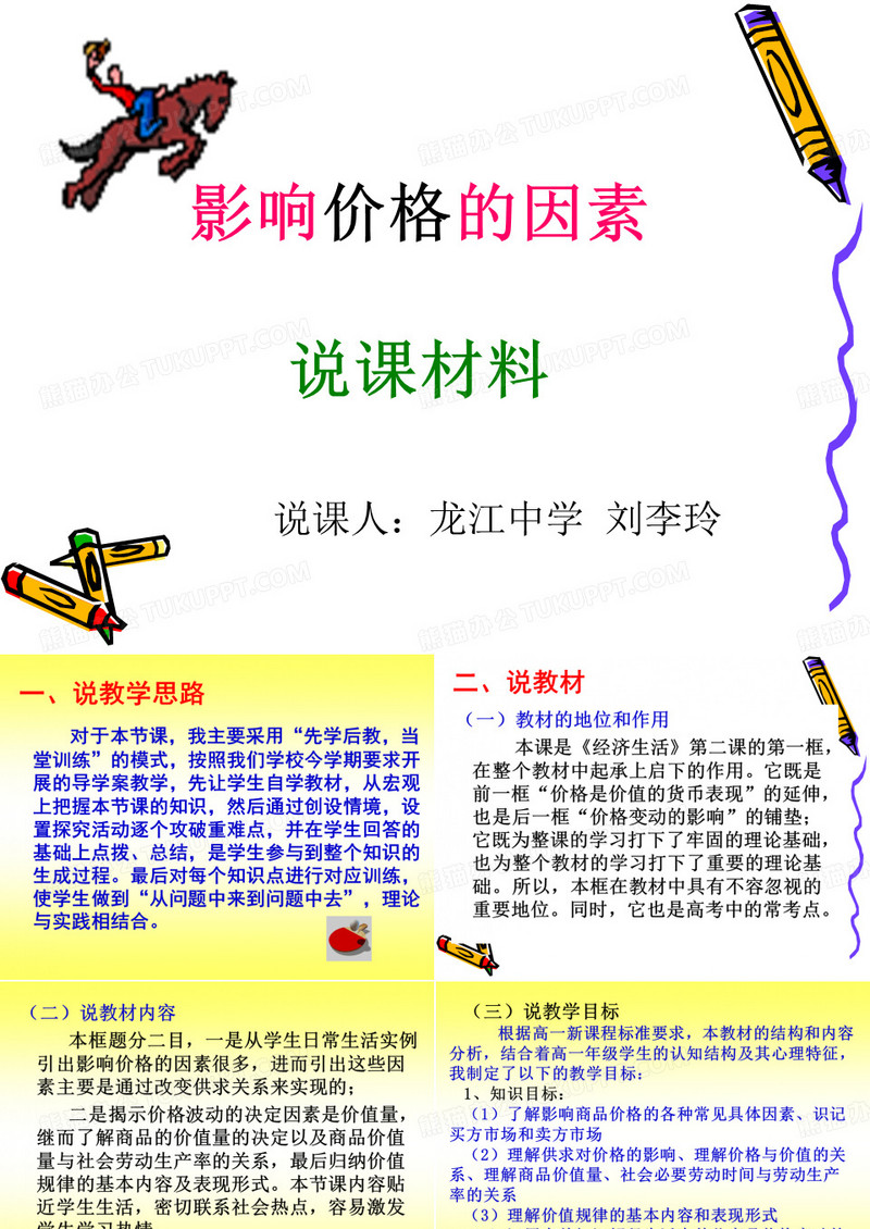 影响价格因素