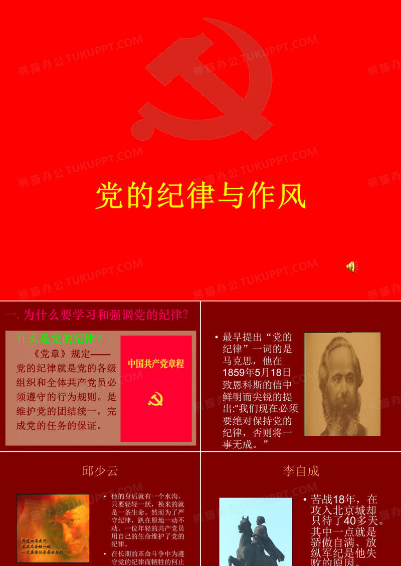 有几点 党的纪律与作风