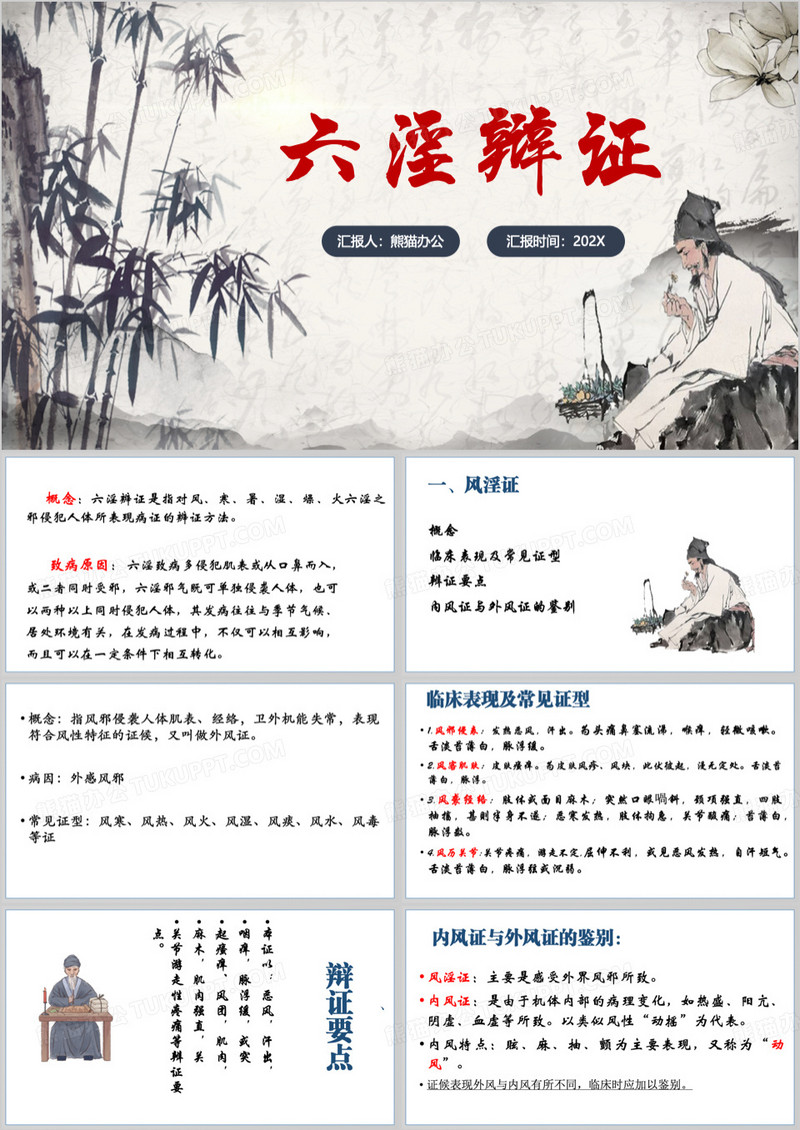 六淫辩证课件介绍PPT模板