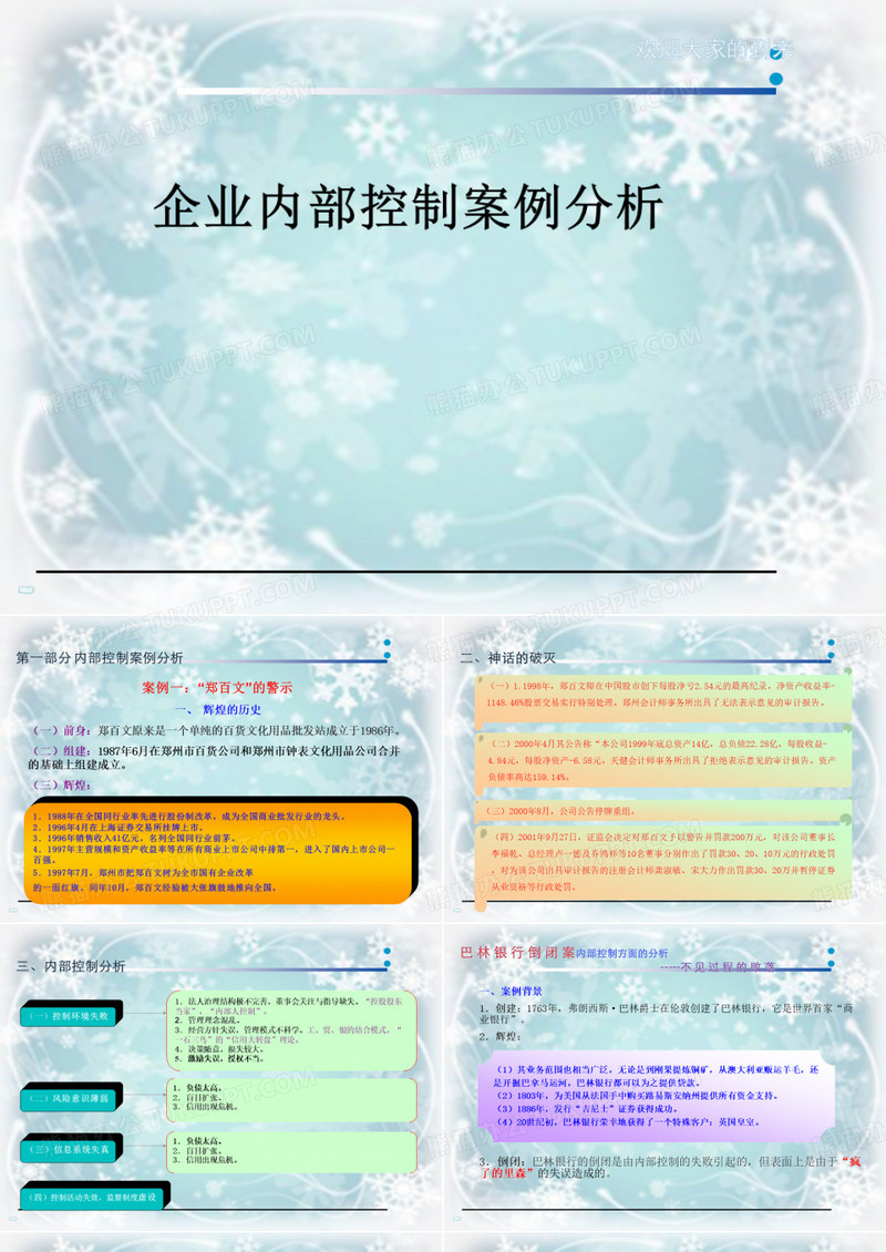 企业内部控制案例分析