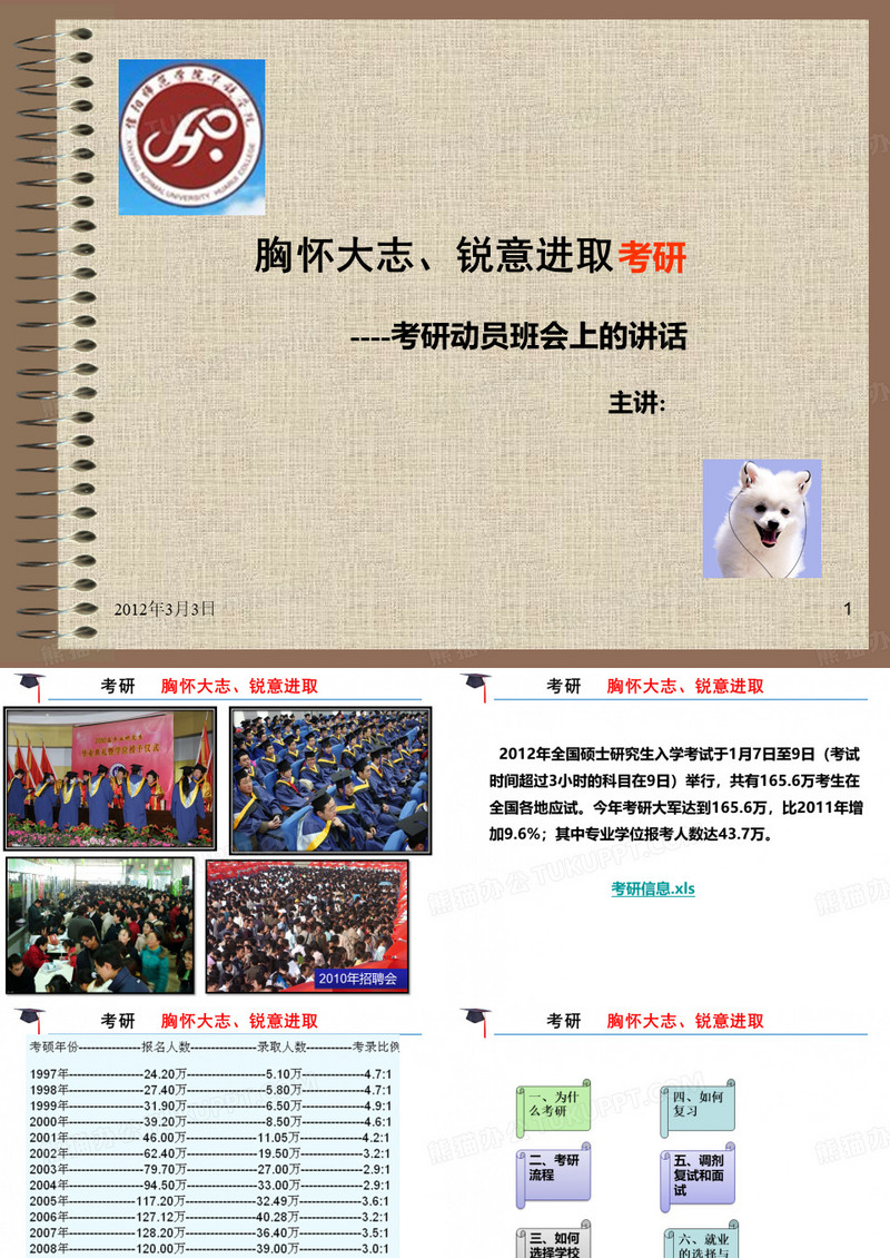 大学生考研动员班会