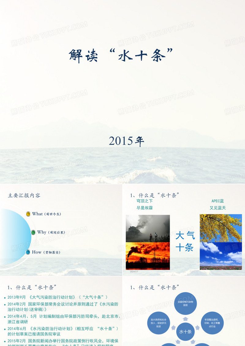解读水十条 水十条 PPT