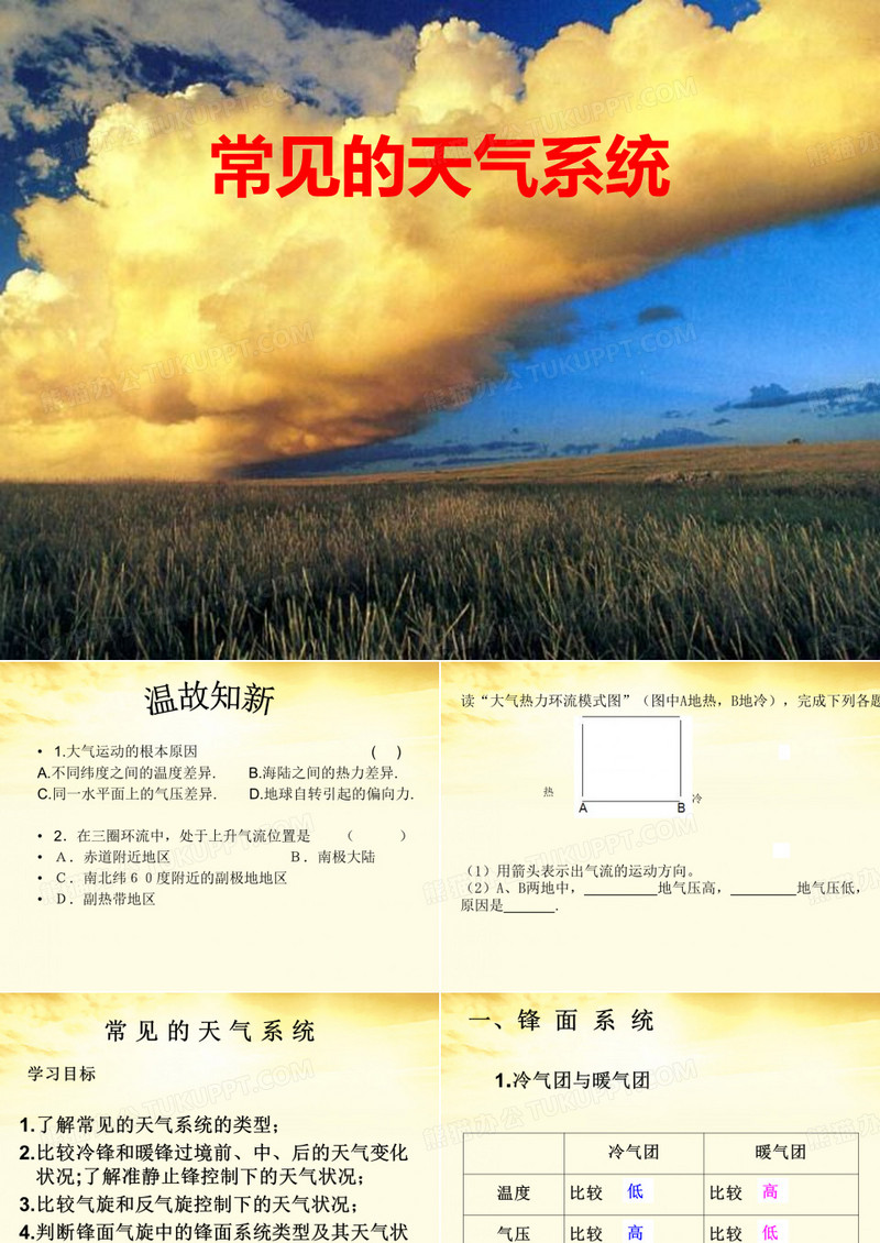 常见的天气系统