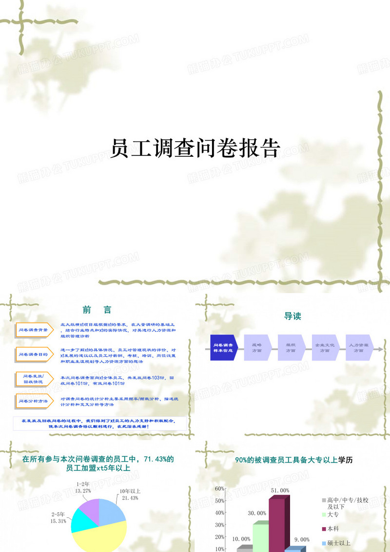 员工调查问卷报告