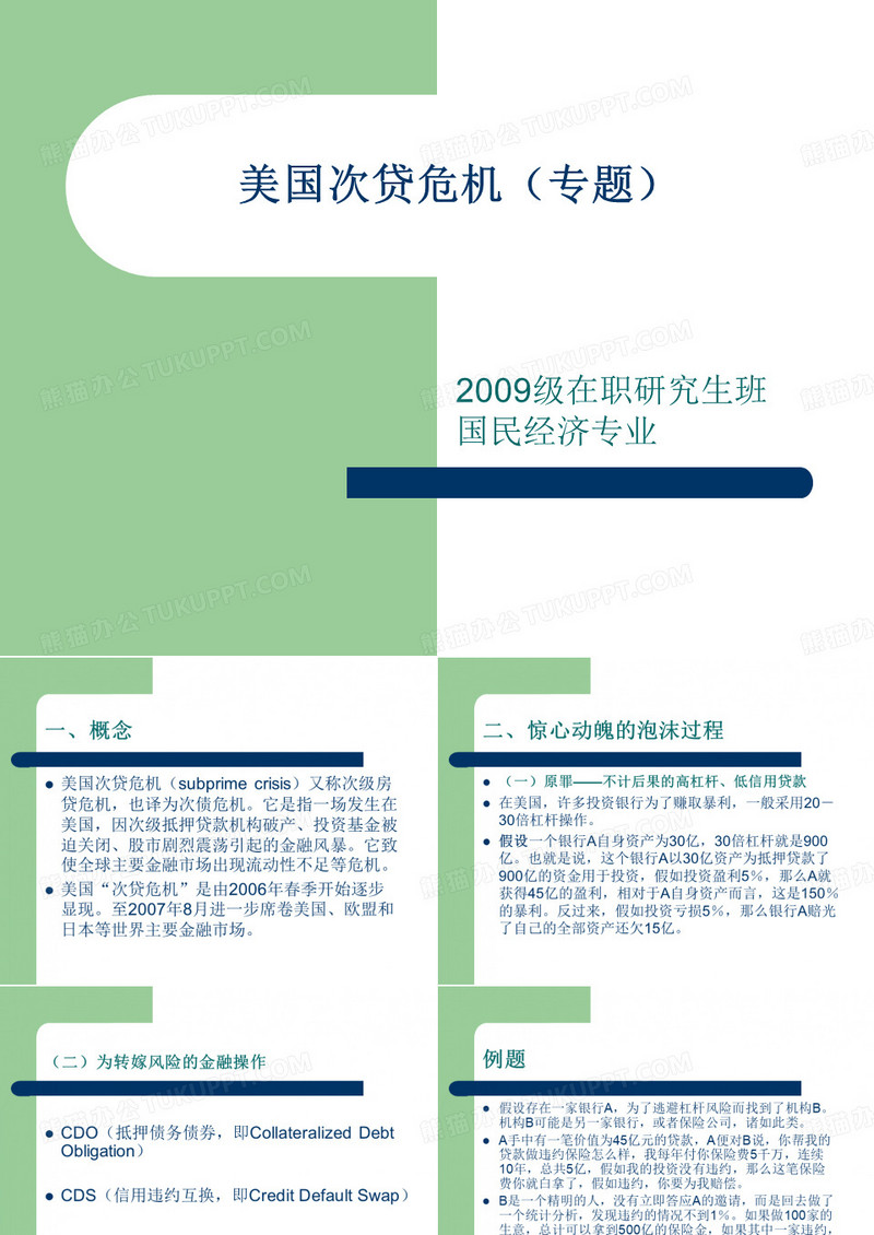 美国次贷危机(专题)