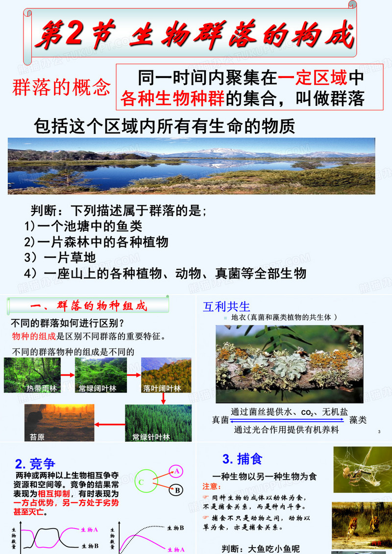 生物群落中的种间关系