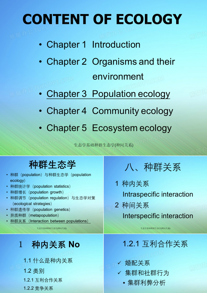 生态学基础种群生态学(种间关系)