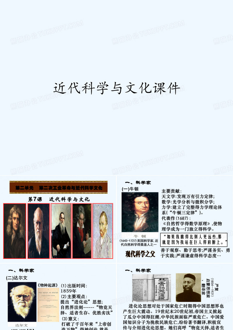近代科学与文化课件 PPT
