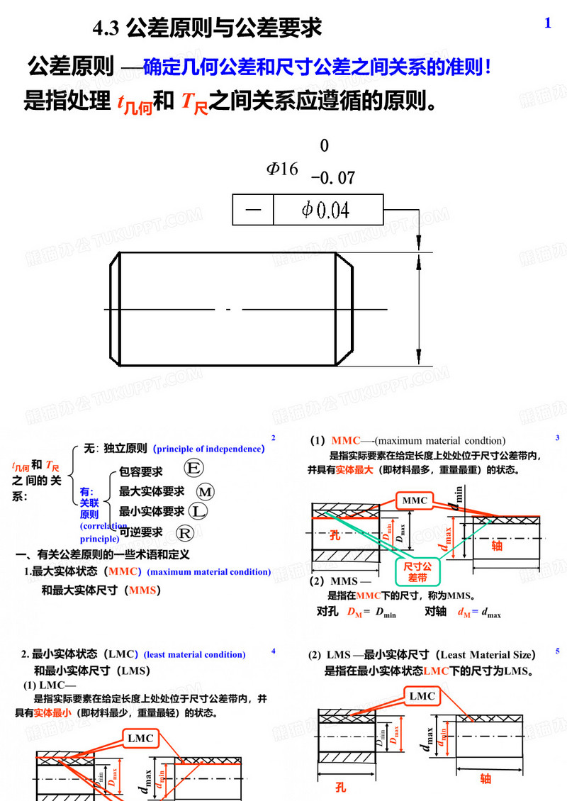 公差原则与公差要求
