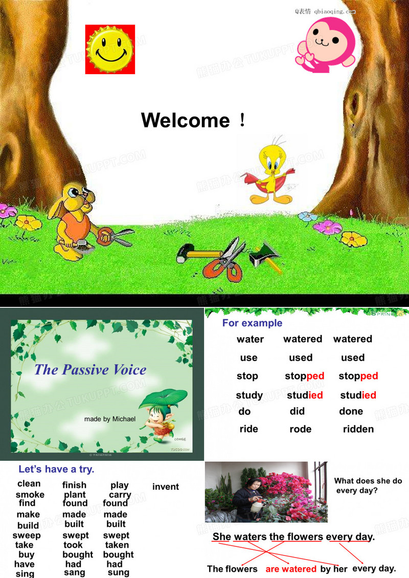 初中被动语态课件