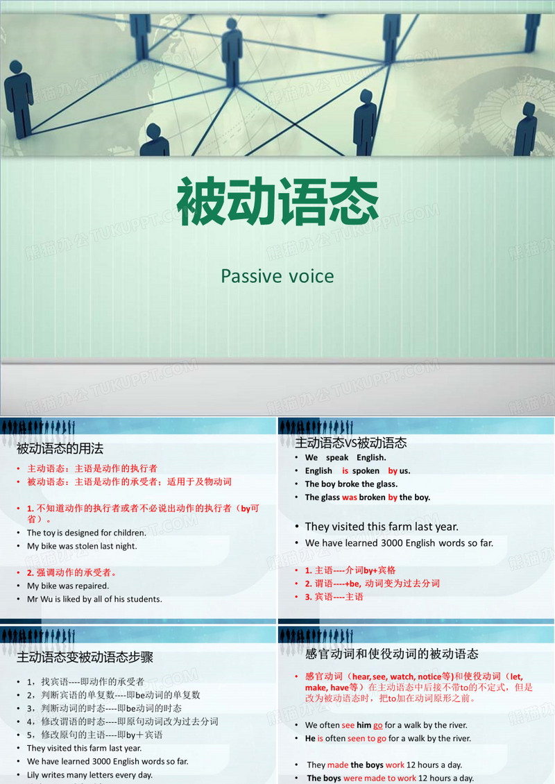 初中英语-被动语态