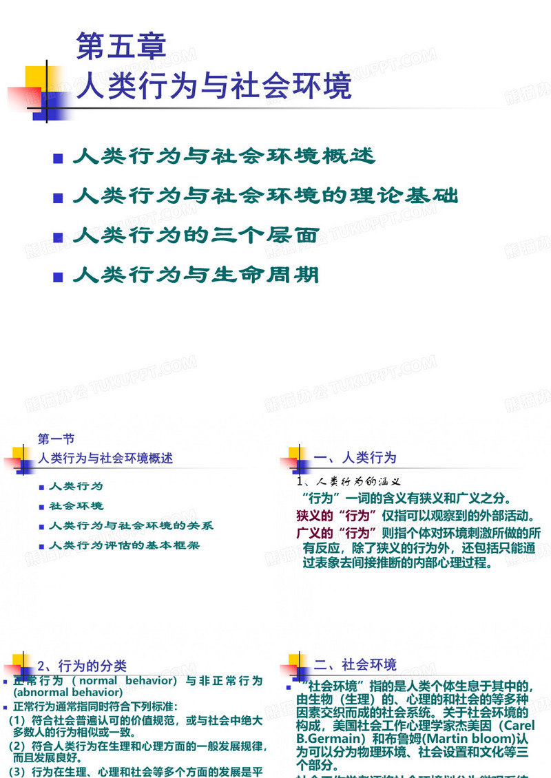 人类行为与社会环境