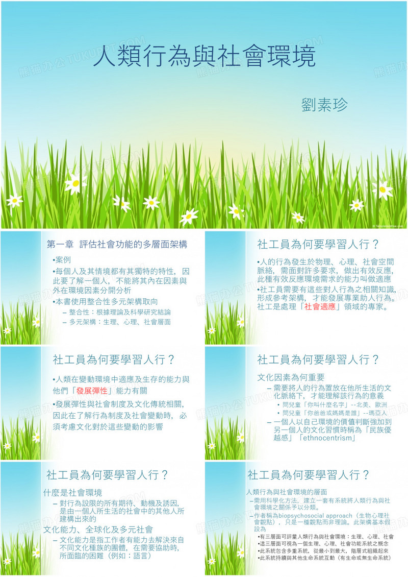 人类行为与社会环境