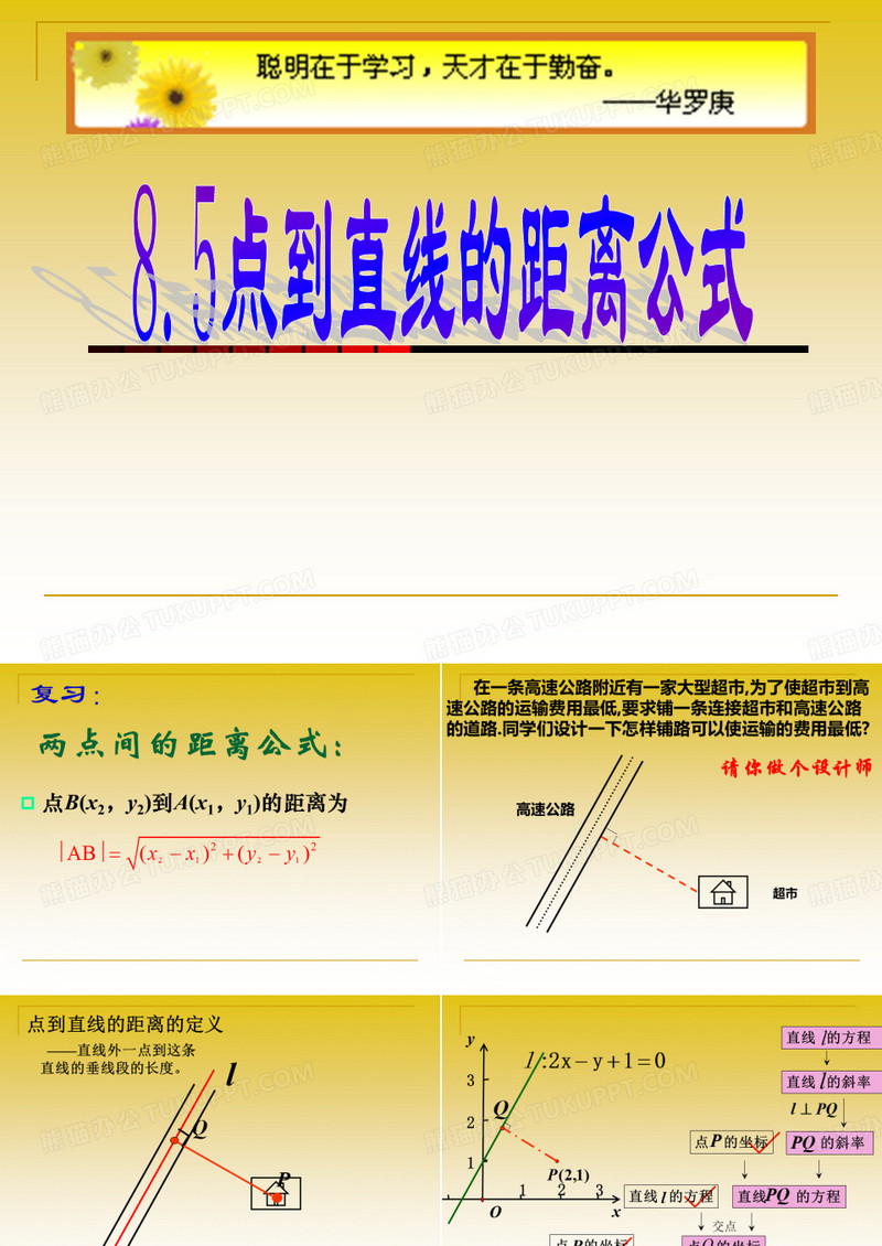 点到直线的距离公式