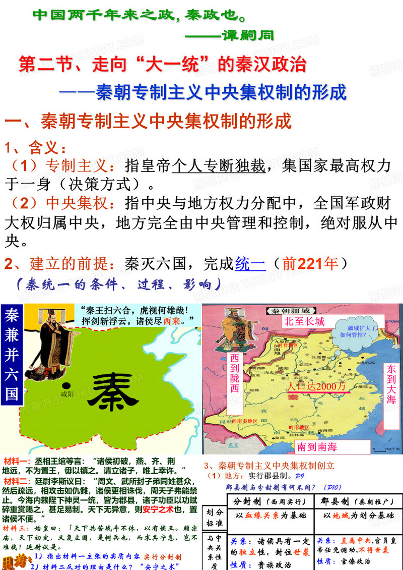 高一历史必修一专题一.ppt