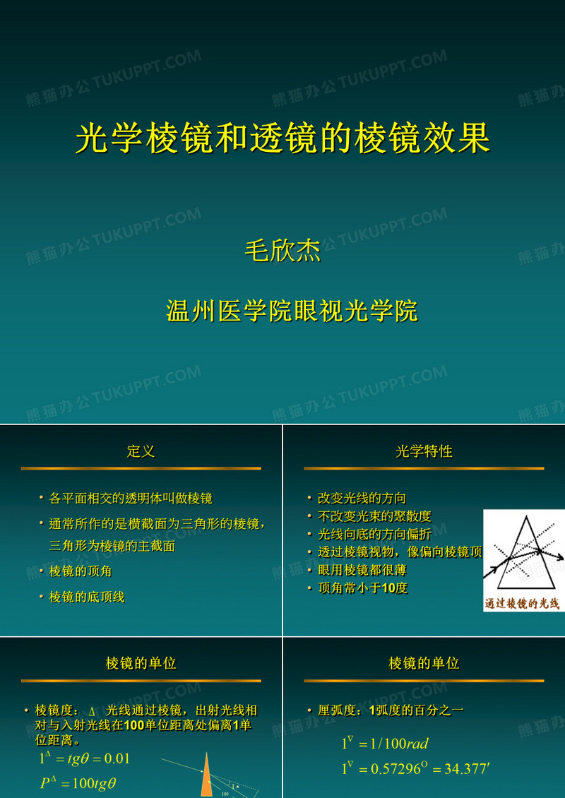 光学棱镜(一)