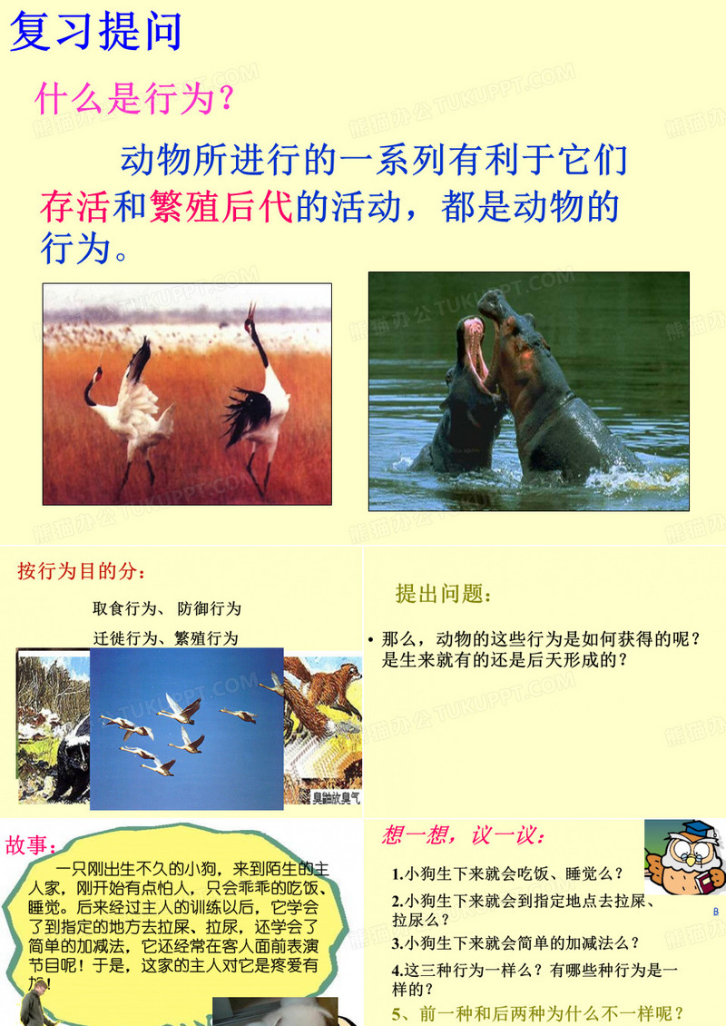 先天性行为和学习行为