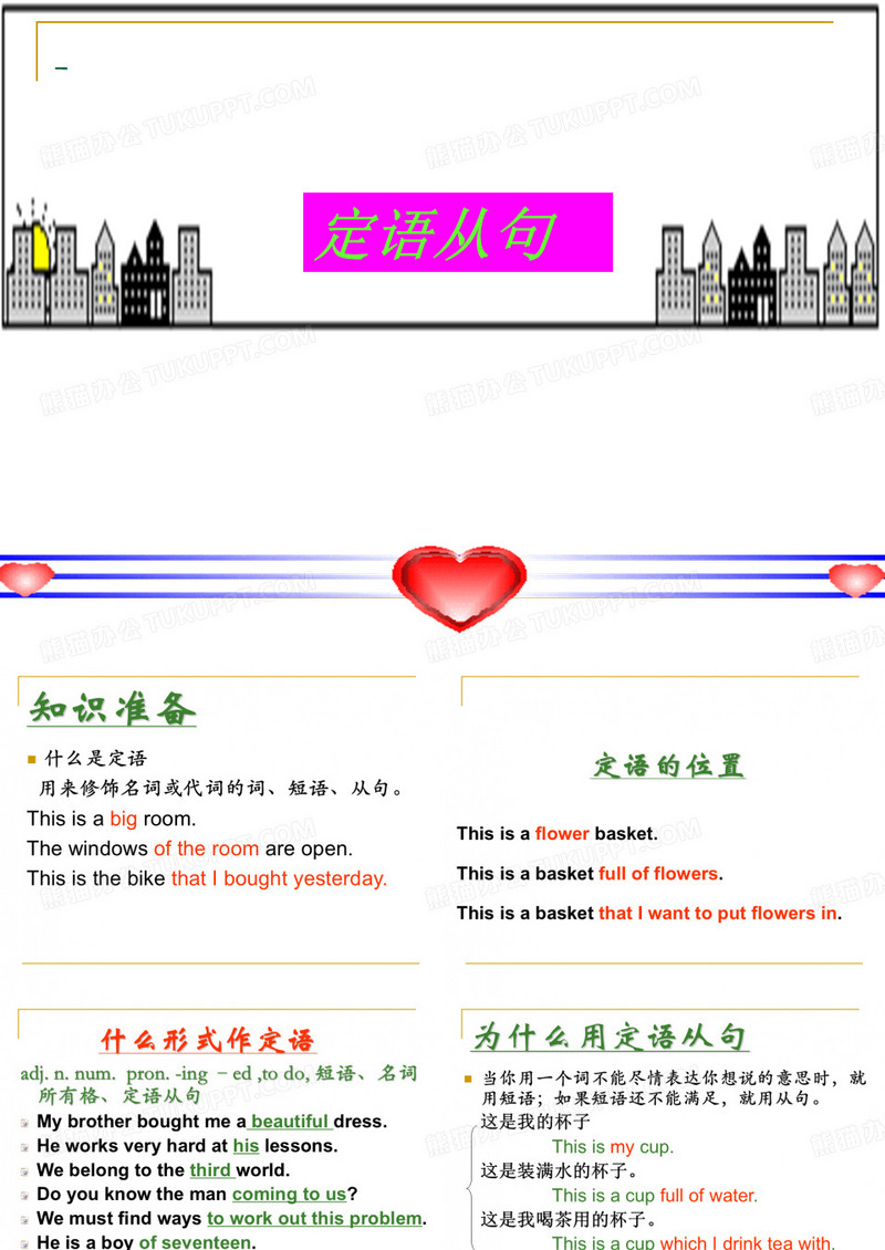 英语：《语法讲解-定语从句》课件